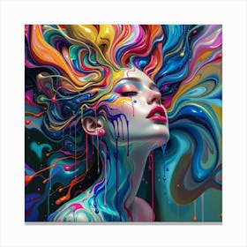 Abstract Painting Canvas Print