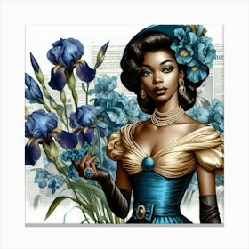 Blue Iris-2 Canvas Print