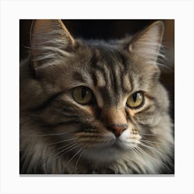 Cat Stares At The Camera Canvas Print