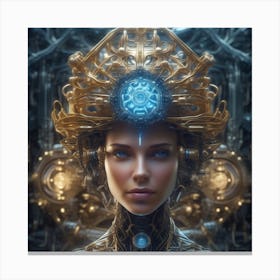 Futuristic Woman 58 Canvas Print