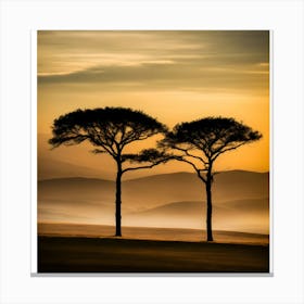 Sunset Over Kenya Canvas Print