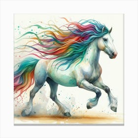 Rainbow Horse 2 Canvas Print