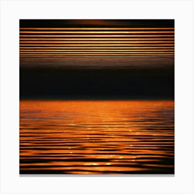 Sunset Over Water 2 Canvas Print