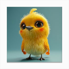 Cute Little Yellow Bird Canvas Print