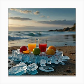 Juice On The Beach Canvas Print