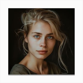 Portrait Of A Young Woman 7 Canvas Print