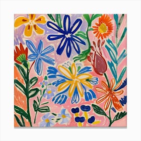 Spring Flowers Painting Matisse Style 1 Canvas Print