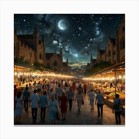 Night Market 3 Canvas Print