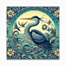 Blue Heron 4 Canvas Print