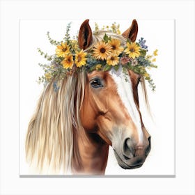 Sunflower Horse Canvas Print