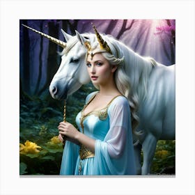 Unicorn Fairy Canvas Print