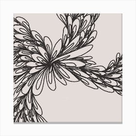 Floral One Square Canvas Print
