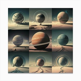 Planets Canvas Print