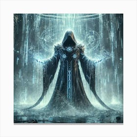 Cascade Sovereignty Scifi Stormcallers Heavy Rain Canvas Print