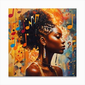 Music Notes 4 Canvas Print