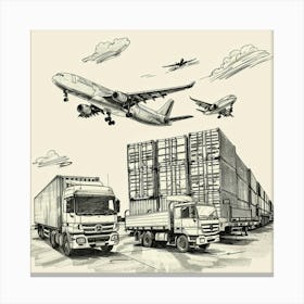 Freight Transportation 1 Canvas Print