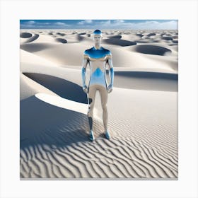 Man In The Desert 136 Canvas Print