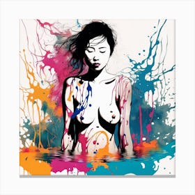 Nude Woman Canvas Print