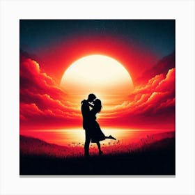 Sunset Kiss Lienzo