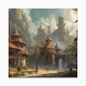 Fantasy City 88 Canvas Print