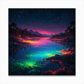 Night In The Forest 9 Canvas Print