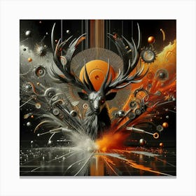 Cyberdyne Deer Canvas Print