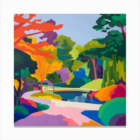 Abstract Park Collection Ibirapuera Park Lisbon Portugal 1 Canvas Print