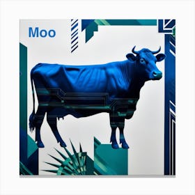 Colour cow Canvas Print