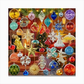 Christmas Ornaments 10 Canvas Print