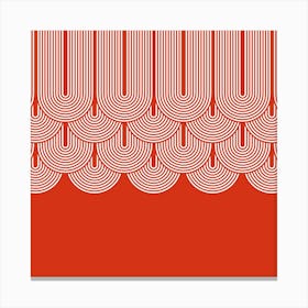 Red Geometry .1 Canvas Print