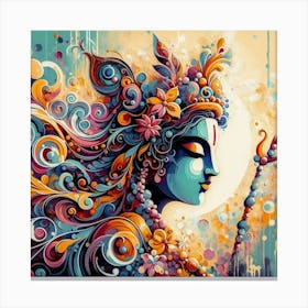 Lord Krishna 16 Canvas Print