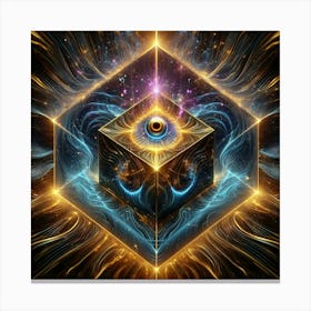 Cube Of Light 19 Canvas Print