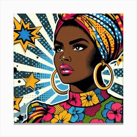 Jamila Pop African Woman Canvas Print