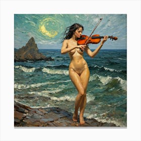 Symphony On The Beach Canvas Print