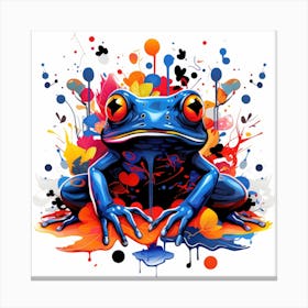 Frog and Ink Paint Canvas Print