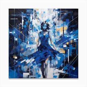 Blue Dress Canvas Print