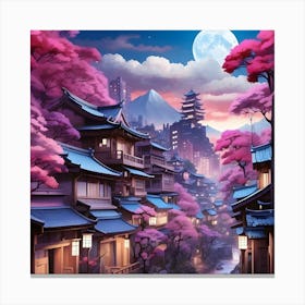 Japanese Village Canvas Print