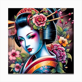 Geisha 12 Canvas Print