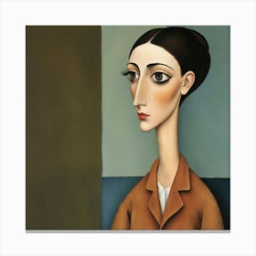 Portrait Of A Woman 1 Canvas Print