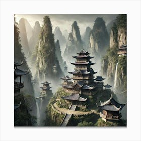 A Remote And Majestic Location In The Mountains Of Canvas Print