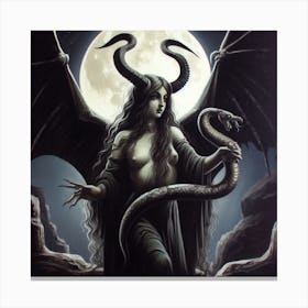 Demon Woman 1 Canvas Print