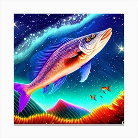 Psychedelic Fish Canvas Print