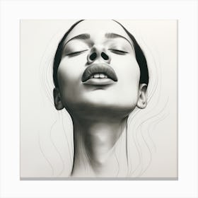 Face Of A Woman Canvas Print