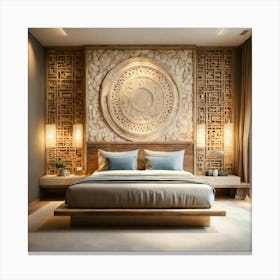 Asian Bedroom Design 27 Canvas Print