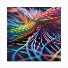Colorful Wires 32 Canvas Print