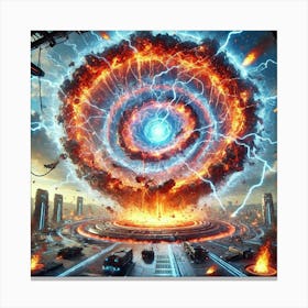 Elemental Convergence Special Ability Converted Canvas Print