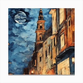 The magic of the city at night Canvas Print