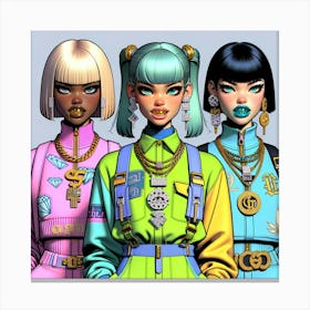 Gucci Girls Canvas Print