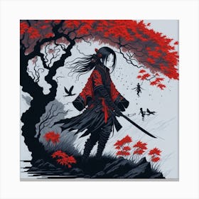 Samurai Girl 1 Canvas Print