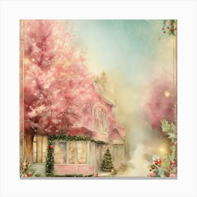 Christmas House Canvas Print